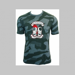 Punks and Skins United  nočný maskáč-Nightcamo SPLINTER, pánske tričko 100%bavlna